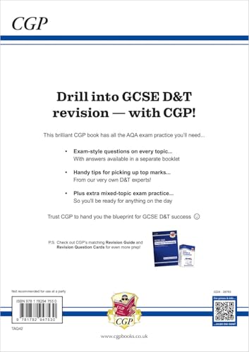 Grade 9-1 GCSE Design & Technology AQA Exam Practice Workbook