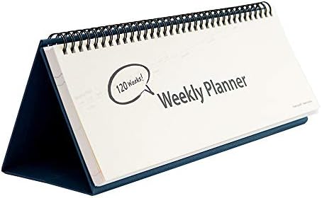 Undated Desk Weekly Daily Calendar Planner, Scheduler Memo Pad, Appointment Book, 11.8 x 4 Inches
