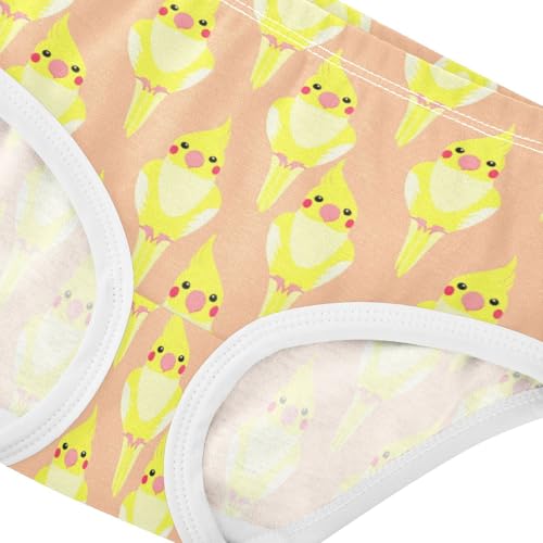 Girls' Underwear Cute Bird Parrot Orange Toddle Brief Panties 23029324