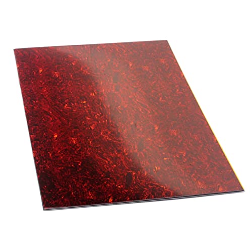 LIFKOME Bass Pickguard Blank Plate in Old Tortoise Shell 44x29cm Self-adhesive Heat Resistant Non-warping Guitar Accessory