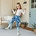 Suhoaziia Blue Mermaid Scales Girls Full Length Skirted Leggings Soft Comfortable Golf Skorts Yoga Pleated Skirt with Leggings for Athletic Running Active Pants Spring Fall Fashion Outfits