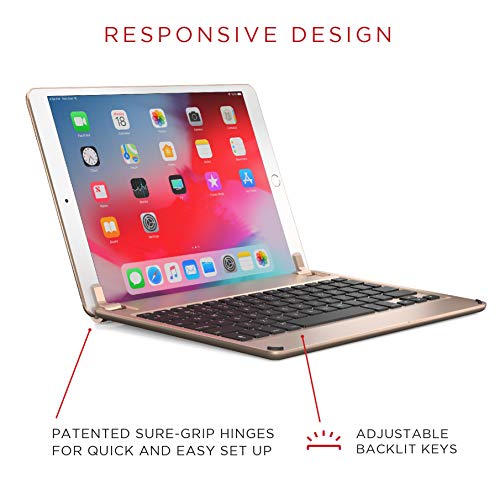 Brydge 10.5 Keyboard For Ipad Pro 10.5 Inch, Aluminum Bluetooth Keyboard With Backlit Keys (Gold) #TOP2