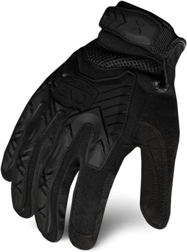 Ironclad EXOT-IBLK-04-L Tactical Operator Impact Glove, Stealth Black, Large