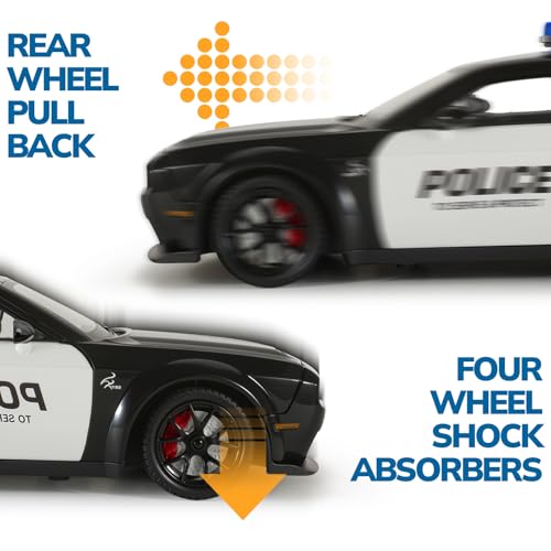 Carro Policía Modelo Hellcat Escala 1:24 para Niños 3-5 Años miniatura 5