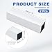 uxcell 2Pcs 6063 Square Aluminum Tube, 50mm x 50mm x 2mm Wall Thickness 204mm/8