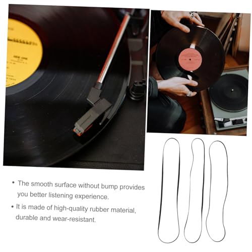 Remplacement pour lecteur vinyle avec ces 18 ceintures de caoutchouc souples noires - 5