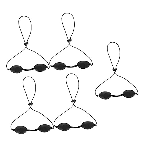 FOMIYES 1Zbg S[O LedtFCX Cg ړI p Eye Mask Eye Patch IplҗpACpb` ڂ̕ی VJQ Black 5