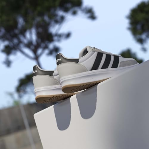 adidas Adidas Unisex-Kids Run 70s 2.0 Sportswear, White/Black/Grey, 5.5