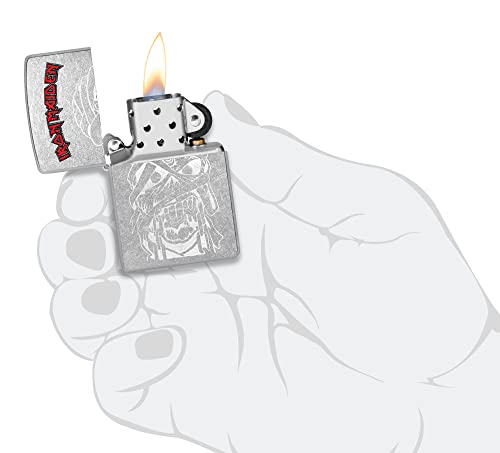 Encendedor Zippo Iron Maiden Street Chrome Eddie Lustre miniatura 4