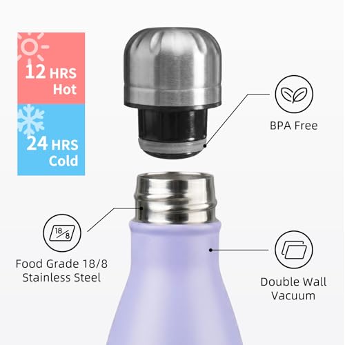 Image of Konokyo 24 Pack 12 oz Insulated Stainless Steel Water Bottle