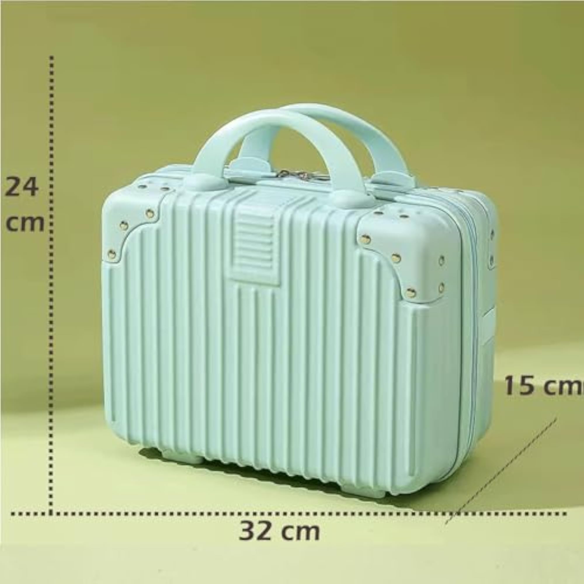 Portable Vanity Bag for Travel, Hard Shell Organizer for Essentials