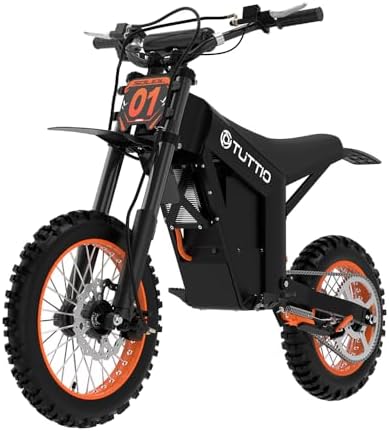 Tuttio Soleil01 Electric Dirt Bike for Teens Adults with Black Suspension Fork, UL Certificate