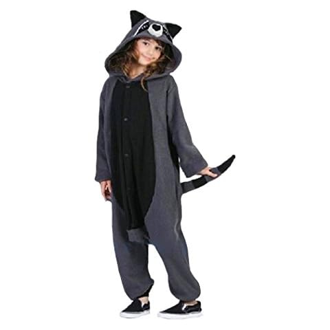 WOTOGOLD Animal Cosplay Costume Unisex Adult Raccoon Pajamas Gray Cover