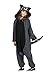 WOTOGOLD Animal Cosplay Costume Racoon Unisex Adult Pajamas Gray Large