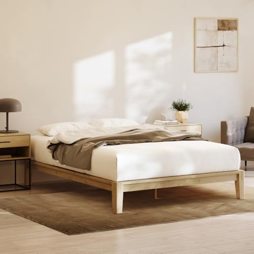 Photo 1 of Nectar Bamboo Platform Bed Frame - Queen - Natural - Floating Center Support Legs - 12” Height - Easy Tool Free Set Up - Contemporary and Durable - Sturdy Wooden Support Slats - Holds Up To 800 Pounds