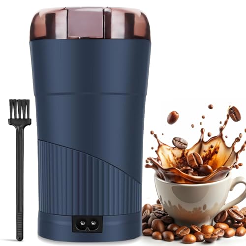 Opiniones de Molinillos de café eléctricos con conos - solo los mejores. 38 Molinillo Eléctrico de Granos Café, Hierbas y Especias de LSXD, con Cuchillas de Acero Inoxidable, Interruptor de Seguridad, Molinillo Potente para Hogar y Cocina (Azul)