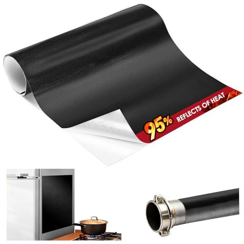 Aluminum Heat Shield Wrap - Reflects 95% of Radiant Heat, 12