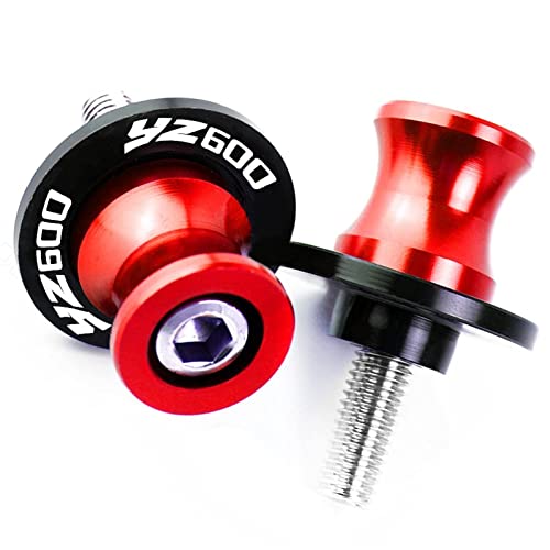 Deslizador marco moto Spools Spools for Ya-ma-ha FJ600 FZ600 SRX600 YZ600 1986 1987 1988 Motorcycle Swingarm Spools Slider 6mm Swing Tornillos Slides Treoles Soporte Brazo Cover