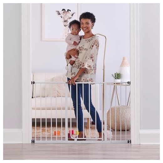 Regalo Safety 29-47" Easy Open Extra Wide Baby Gate for Doorways, Hallways & Bottom of Stairs, Pressured Mounted Safety Gate for Babies, Toddlers & Pets, Tested & Safe, American Designed and Owned