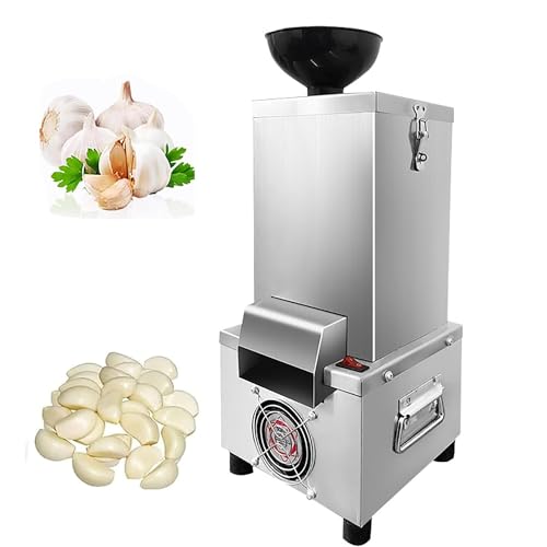 TBLOTYD Garlic Peeler Garlic Skin Commercial Electric Garlic Peeler, 20-25KG/H Garlic Peeling Machine, Stainless Steel Body, Fast and Labor-Saving, Removable for Cleaning