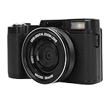 Asixxsix Fotocamera Digitale, Fotocamera per Vlogging con Schermo Ribaltabile con Zoom 18X 5K 64MP, Videocamera con Luce di Riempimento a LE …