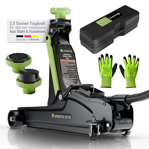 Juskys Wagenheber 2,5 t – Schwarz/Grün,...