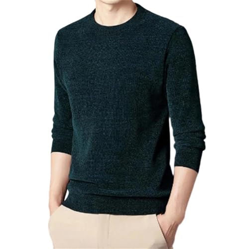 Men's Round Collar Winter Sweaters Thicken Pullovers Comfortable Thermal Long Sleeve Knitted Jumper