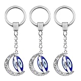 Colgante de mal de para bolsos | Juego de 3 colgantes de protección de la paz de los ojos - colgante giratorio en ambos lados - Como regalo para vacaciones y cumpleaños niños, niñas, mujeres