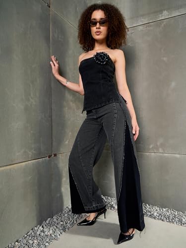 Image of Sassafras Women Wide Leg Jeans