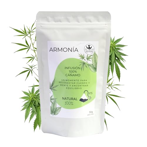 Sr Valley Te de Cañamo 100% Natural 15 bolsitas piramidales | Infusión relajante que ayuda a reducir estres y ansiedad | Sin aditivos ni conservantes y con semillas NO OGM Sr Valley Te de Cañamo 100% Natural 15 bolsitas piramidales | Infusión relajante que ayuda a reducir estres y ansiedad | Sin aditivos ni conservantes y con semillas NO OGM