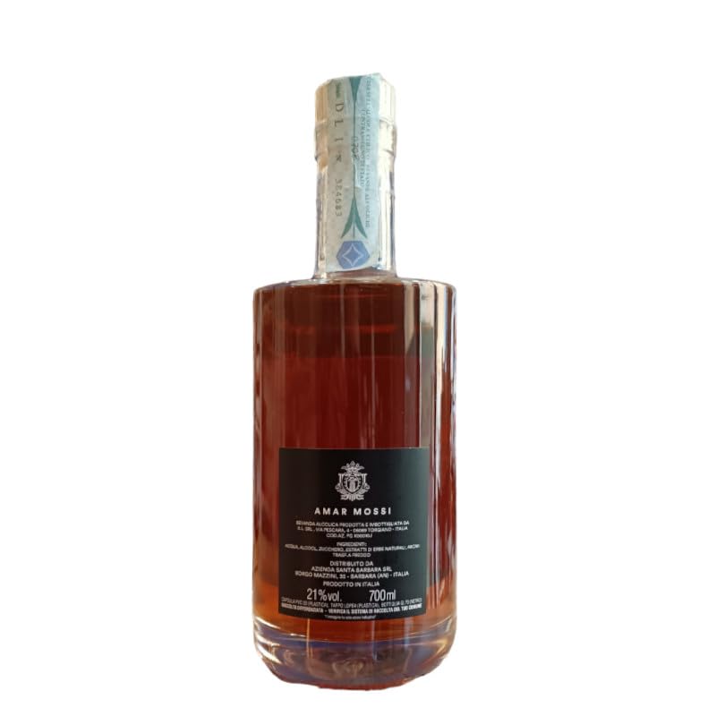 Amaro Mossi di Stefano Antonucci cantina Santa Barbara da 700 ml, gradazione 21% Vol