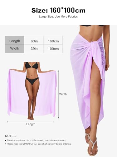Image of QIANXIZHAN Women's Swimsuit Cover Up,Beach Sarong Wrap Bottom Coverup