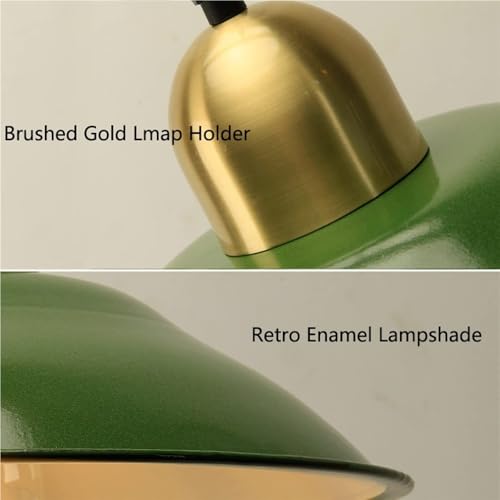 Lustre industriel fer émaillé vert suspension de qualité supérieure - 6