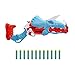 Produktbild Nerf DinoSquad Tricera-Blast Dart-Blaster, aufklappbarer 3-Dart Lauf, 12 Nerf Darts, Dart-Aufbewahrung, Triceratops Dinosaurier Design