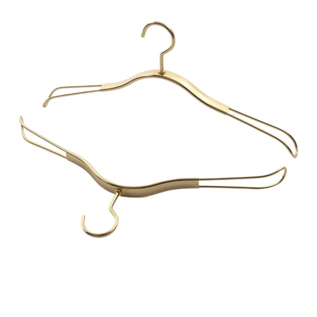 GONMDOPY Coat Hangers,5Pcs Clothes Hanger Aluminumy Drying Rack Towel Hangers Wardrobe Space Saver Organizer Hanger Suit Hangers/B/5Pcs