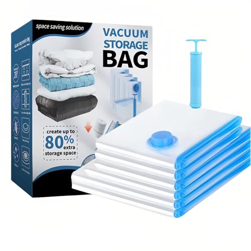 KOIOO 12-Pack Large Vacuum Compression Bags w/ Pump