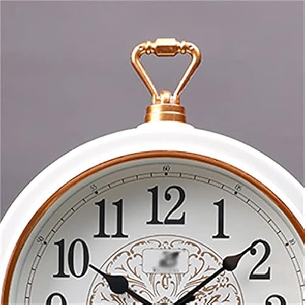 FLOYINM Pendelklocka Kvarts Vardagsrumsbordsklocka Retro Hembordsklocka Bordsskiva Klocka Displaybord (Color : Blue,White, Size : Regolabile)