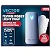 Catchmaster Vector 9 UV Light Plug in Flying Insect Trap - Silent Indoor Bug Catcher for House & Fruit Flies, Gnats & Moths - Mess-Free Easy Setup & Cleanup - with 12 Glue Trap Refills, Year Supply