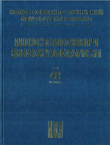 Violin Concerto No 1. opus 77 Edited by Manashir Iakubov. New collected works of Dmitri Shostakovich. Vol. 42. Full Score.      Sheet music – January 1, 2009