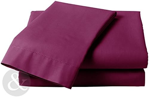 GlampTex (tm) Bed Sheets Fitted Sheet Luxury Bedding Sheet Single Double King Super King (Pillowcase, White)