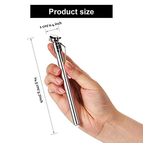 10 Pieces Pencil Tire Pressure Gauge Stainless Steel Stem Tire Pressure Gauge Accurate Mechanical Wheel Checker With 20 Pieces Tire Stem Valve Caps For Car Truck Motorcycle Bike #TOP1