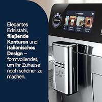 De'Longhi Eletta Ultra Kaffeevollautomat NEU - LatteCrema Milchsystem, 50+ heiße & kalte Getränke, besonders leise, intuitives Farb-Touchdisplay, einfache Reinigung, Metallgehäuse (ECAM472.85.MB) – Ansicht 8