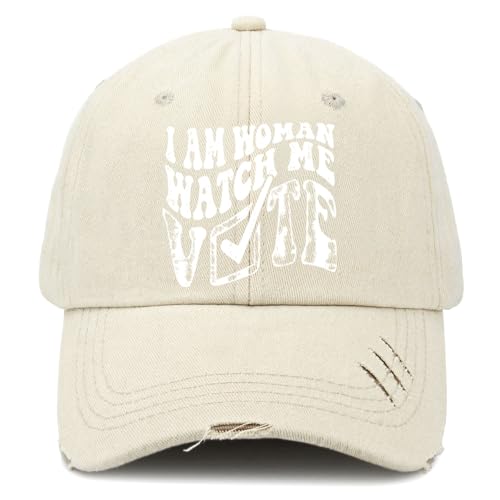 I'm Woman Watches Me Vote Fashionable Hats for Mens Breathable Caps