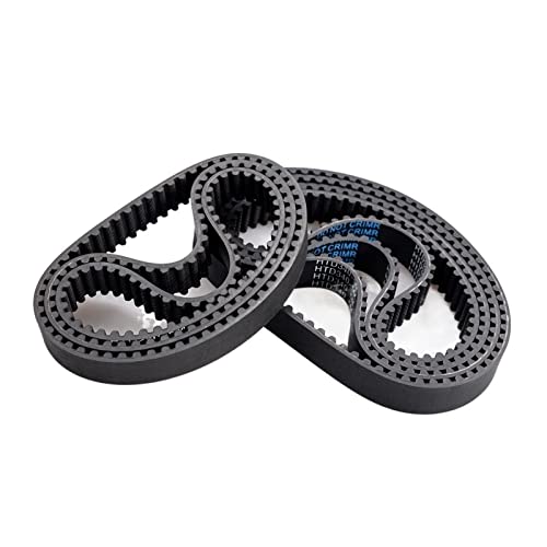 AXWERB Premium 10pcs HTD 5M Timing Belts, 315/320/325/330mm Length 10/15/20/25mm Width 5mm Pitch Rubber Pulley Belt Synchronous Belt (Length : 325mm, Width : 15mm)