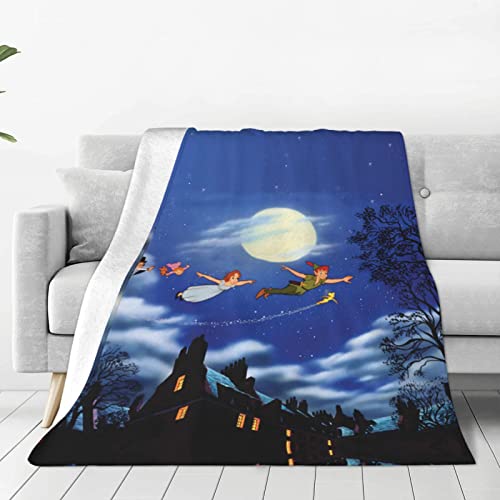 毛布 ブランケット ピーター・パン タオルケット 掛け毛布 大判 ひざ掛け もうふ 肌触りが 大きいサイズ 昼寝ケット 防寒対策 エアコン対策 四季適用 柔らかく肌触り 収納便利 洗える 秋冬 抗菌防臭 ふわふわ 車用 携帯用