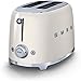 Smeg TSF01CRUK KLF03CRUK | 50's Retro Style Aesthetic | 2 Slice Toaster and Kettle Set in Cream