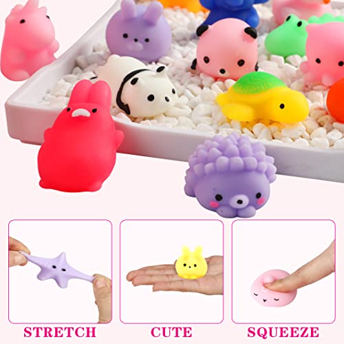 80 Pcs Squishy Toys, Mochi Squishy Toys Party Favors Kawaii Squishies Stress Relief Mochi Fidget Toys For Boys Girls Classroom Prizes Prime Christmas Stocking Birthday Gift Squeeze Toys For Kids 4-8 #TOP2