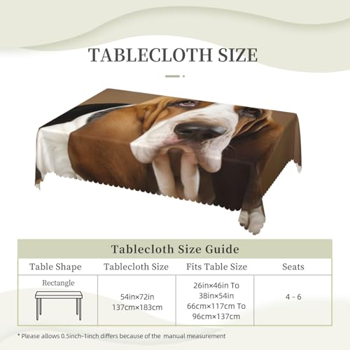Nappe rectangulaire rustique Basset 137x183 cm lavable et imperméable - 7