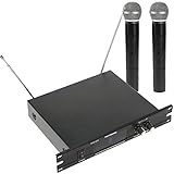 Micrófonos inalámbricos de mano, robusto y fiable. Ideal para karaoke, conferencias en público, reuniones de trabajo, fiestas, eventos sociales, bodas, comuniones, grabaciones de audio, etc.