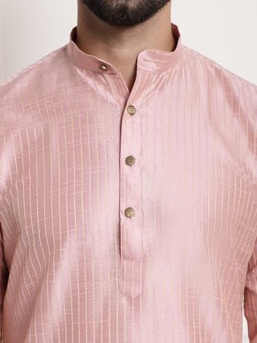 Image of SOJANYA (Since 1958 Men's Silk Blend Kurta and Pyjama with Nehru Jacket